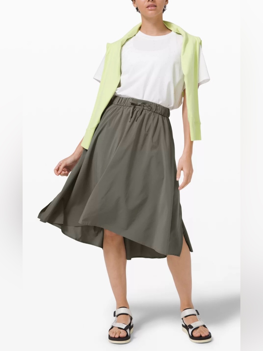 Lululemon Time To Flounce Skirt In Sage Green Size 8